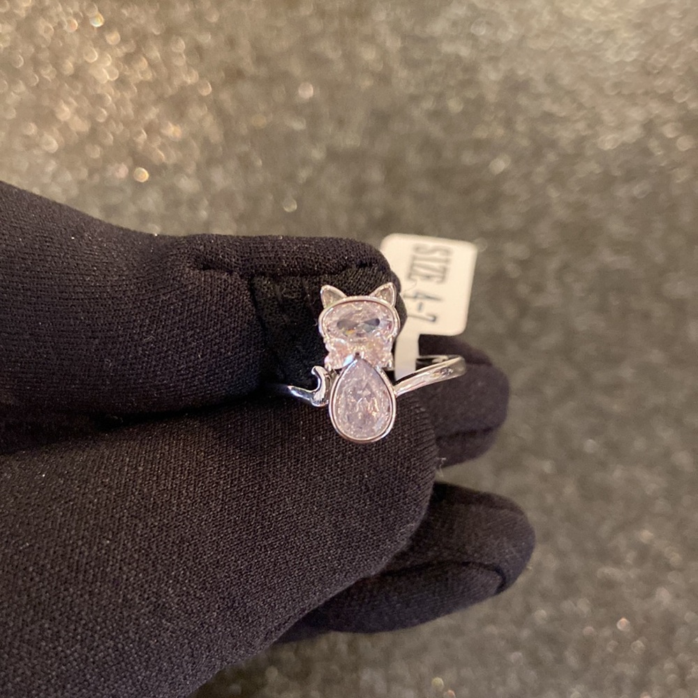 🍭2/$25🌟NWT 🐈‍⬛ cat ring from Charmed aroma size 4-7